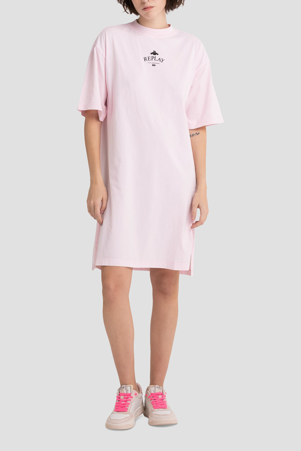Платье женское Replay W9713C.000.23178G розовое L