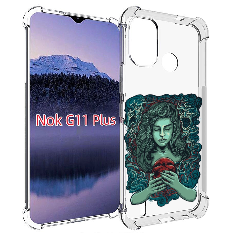 

Чехол MyPads спящая девушка для Nokia G11 Plus, Прозрачный, Tocco
