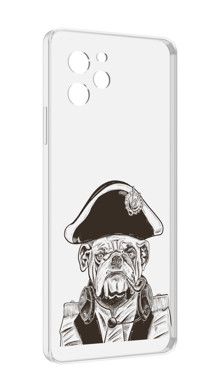 Чехол MyPads мопс генерал для Huawei Nova Y61 / Huawei Enjoy 50z