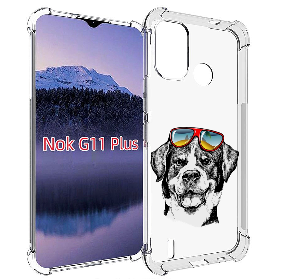 

Чехол MyPads счастливая собака для Nokia G11 Plus, Прозрачный, Tocco