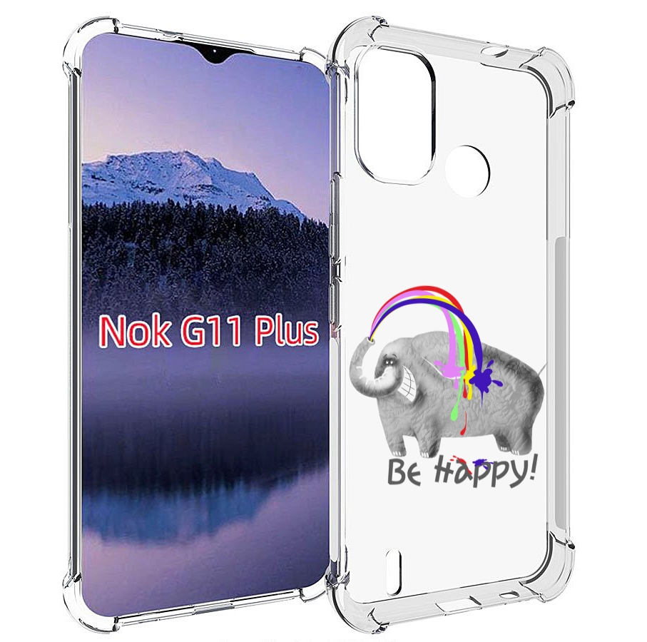 

Чехол MyPads счастливый слон для Nokia G11 Plus, Прозрачный, Tocco
