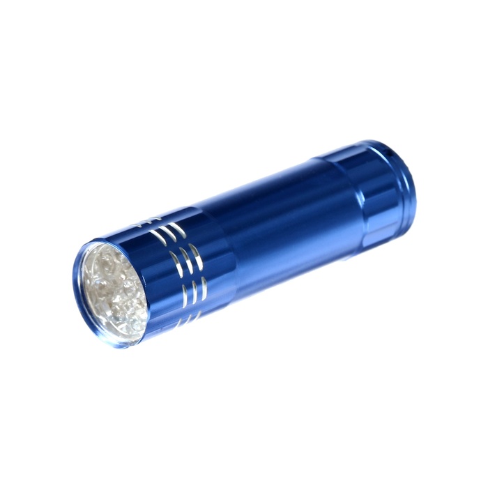 Фонарик ультрафиолетовый LUF-04 UV LED 9 Вт 9 диодов от батареек проектор фонарик