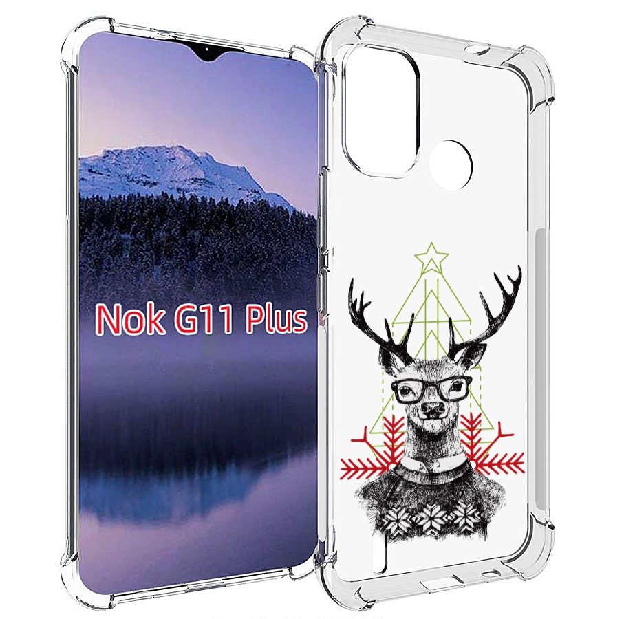 

Чехол MyPads умный олень для Nokia G11 Plus, Прозрачный, Tocco
