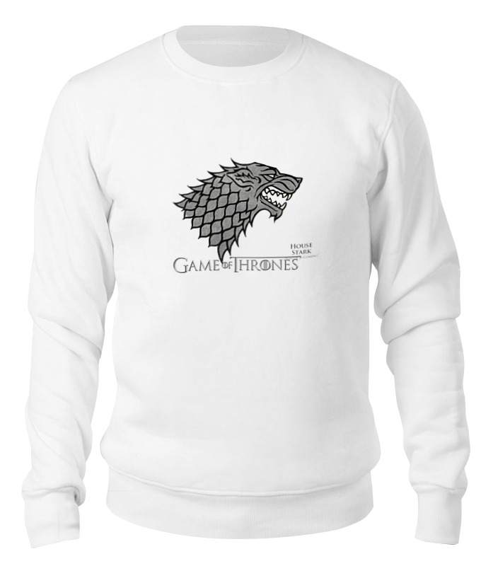 

Свитшот унисекс Printio Game of thrones белый XL, Game of thrones