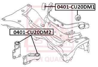 

Сайлентблок Крепления Заднего Редуктора Задний Asva 0401Cu20Dm1