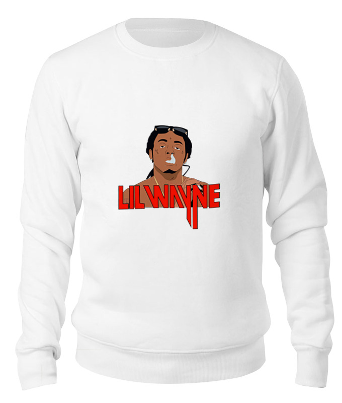 

Свитшот унисекс Printio Lil wayne белый XL, Lil wayne