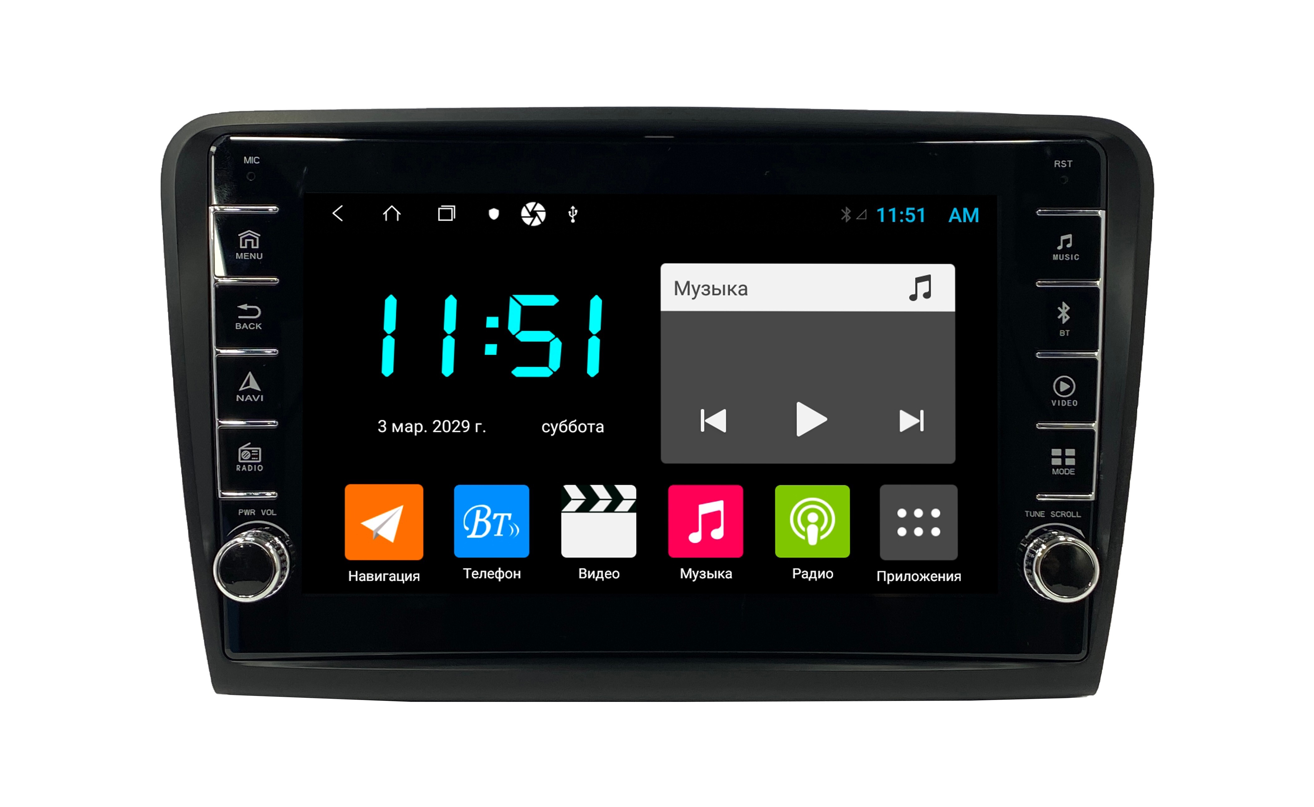 Штатная автомагнитола Zenith Skoda SuperB 2015 Android 12 464GB с крутилками 3297400₽