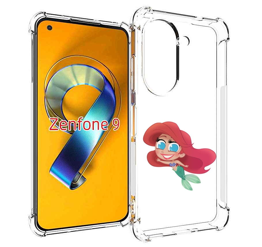 Чехол MyPads русалка-мулатка для Asus Zenfone 9 (AI2202)