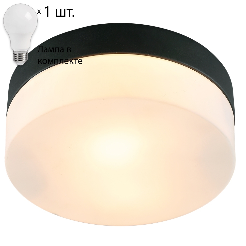 

Светильник с лампочкой Arte lamp Aqua-tablet A6047PL-1BK+Lamps