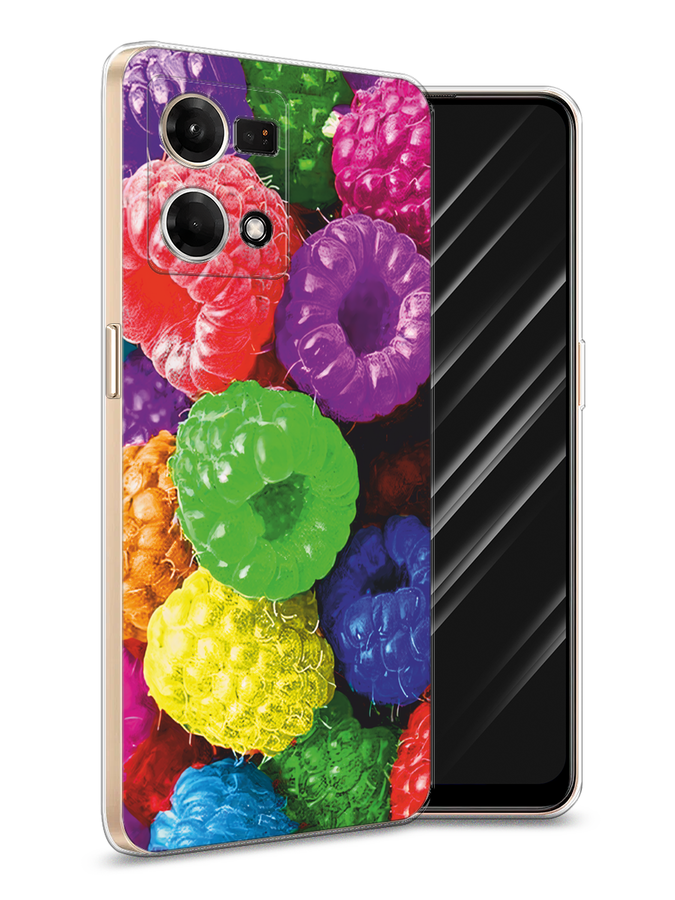 

Чехол Awog на Oppo Reno 8 4G "Разноцветная малина", Разноцветный, 2511450-1