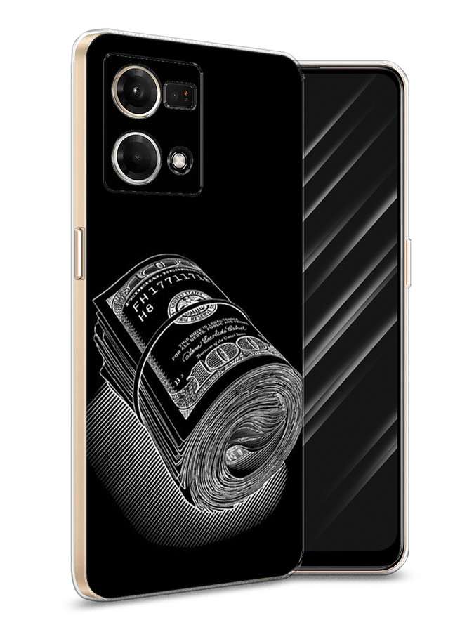 

Чехол Awog на Oppo Reno 8 4G "Кубышка денег", Черный;серебристый, 2511450-1