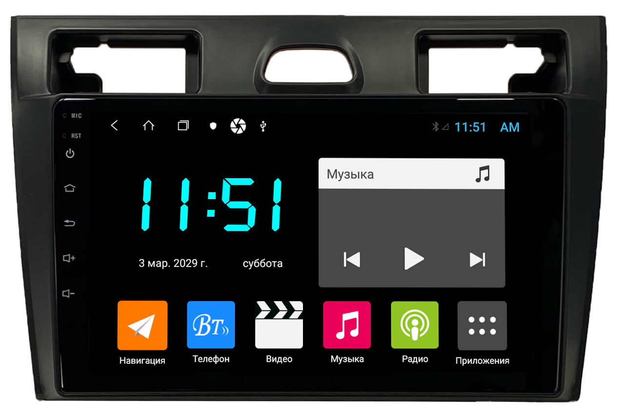 Штатная автомагнитола Zenith Ford Fiesta Форд Фиеста 2002-2008 Android 12 464GB 3044000₽