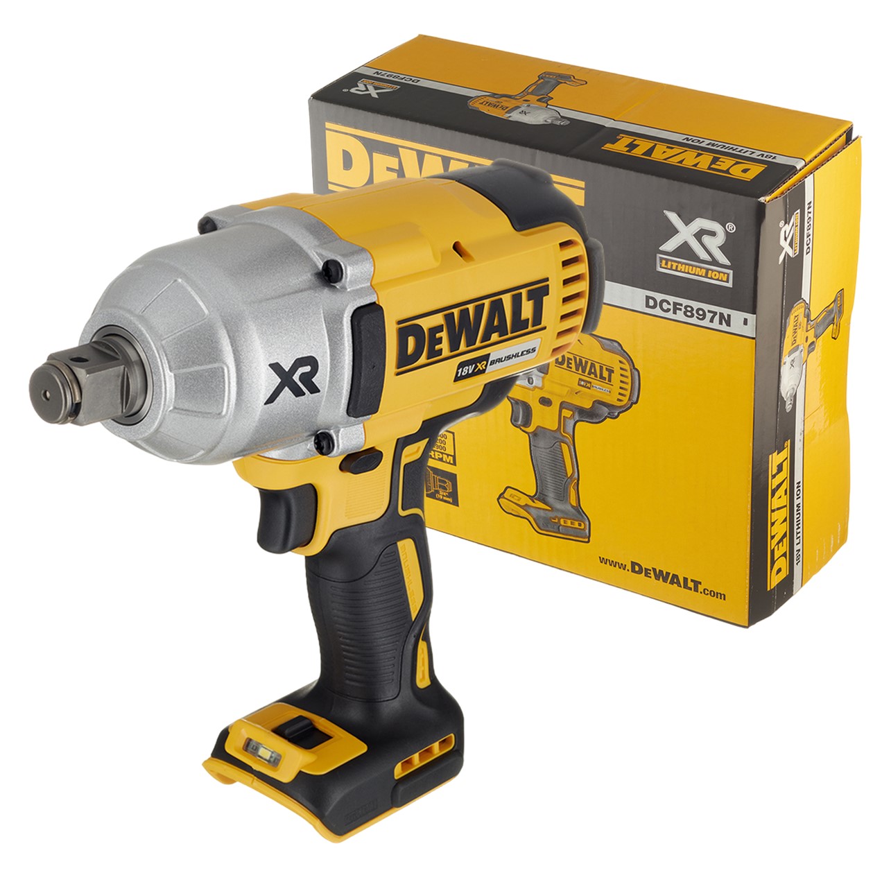 фото Гайковерт аккумуляторный dewalt dcf897n (б/акк,б/зу)