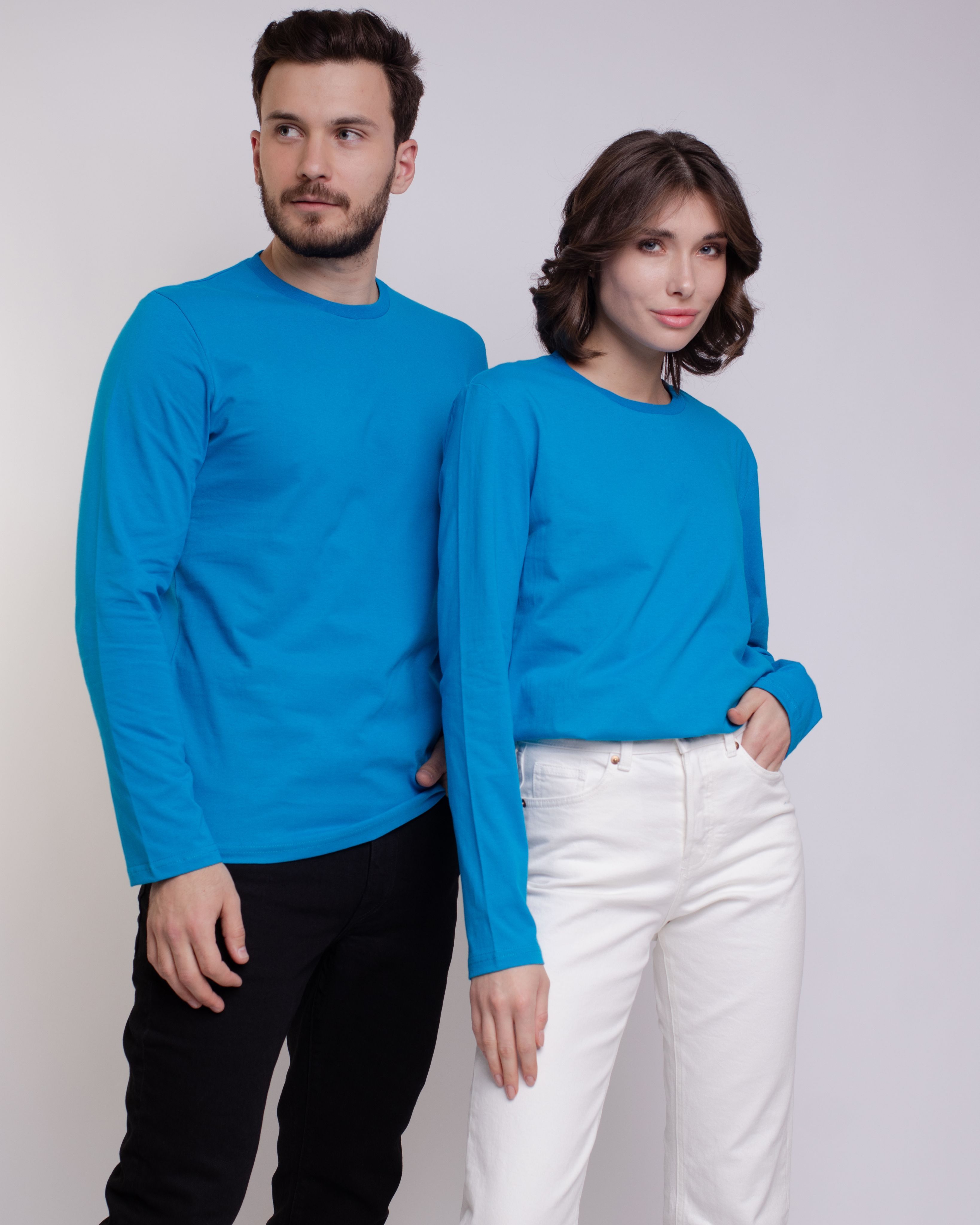 

Лонгслив унисекс Uzcotton UZ-M-L голубой 40-42\XXS, UZ-M-L