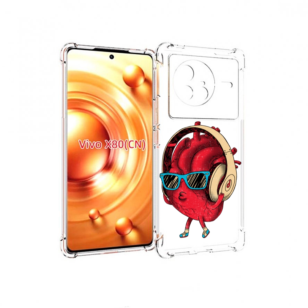 

Чехол Mypads Слушай Сердце Для Vivo X80, Прозрачный, Tocco