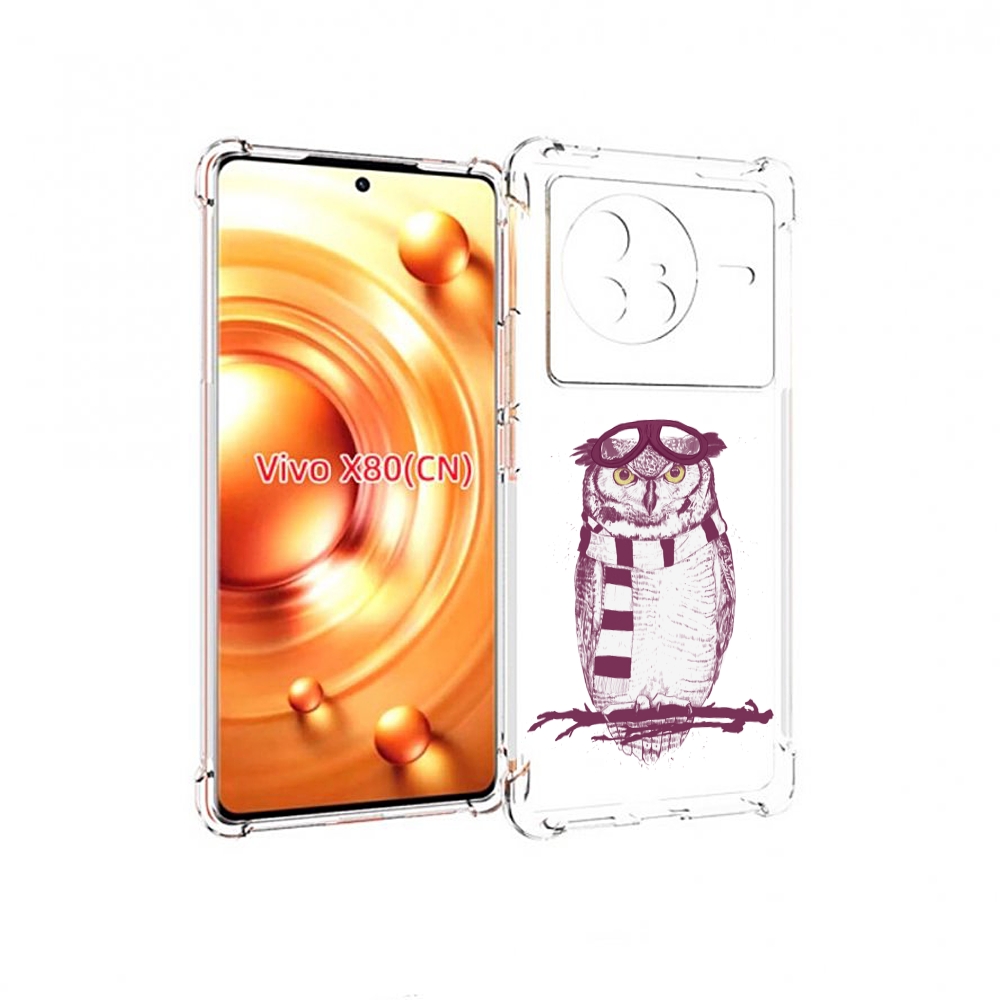 

Чехол Mypads Сова-Летчик Для Vivo X80, Прозрачный, Tocco