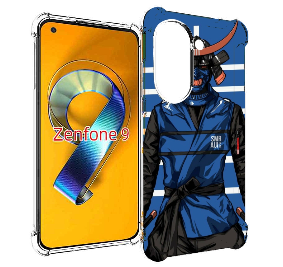 

Чехол MyPads самурай в синей форме для Asus Zenfone 9 (AI2202), Прозрачный, Tocco