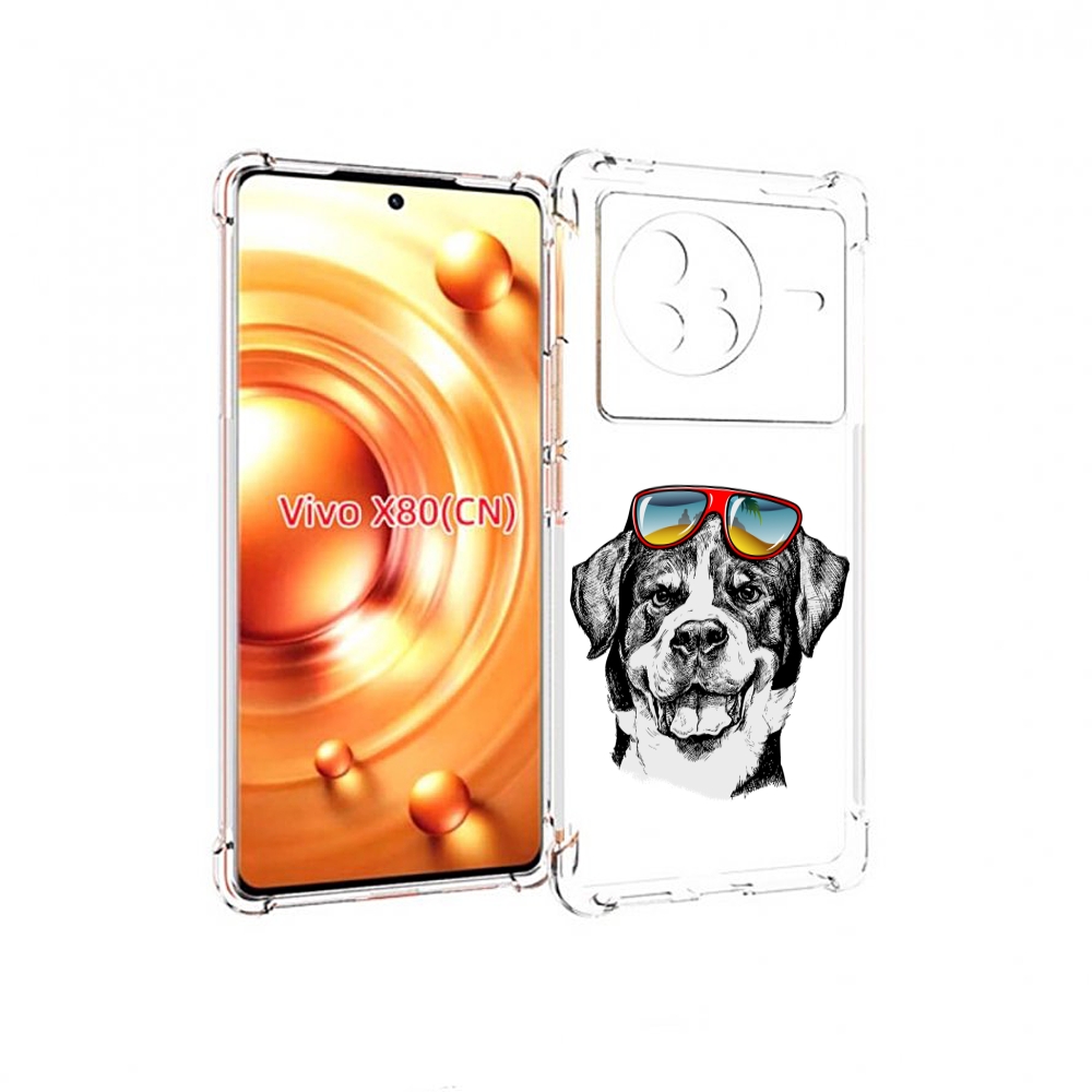 

Чехол Mypads Счастливая Собака Для Vivo X80, Прозрачный, Tocco