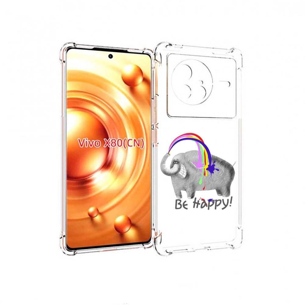 

Чехол Mypads Счастливый Слон Для Vivo X80, Прозрачный, Tocco