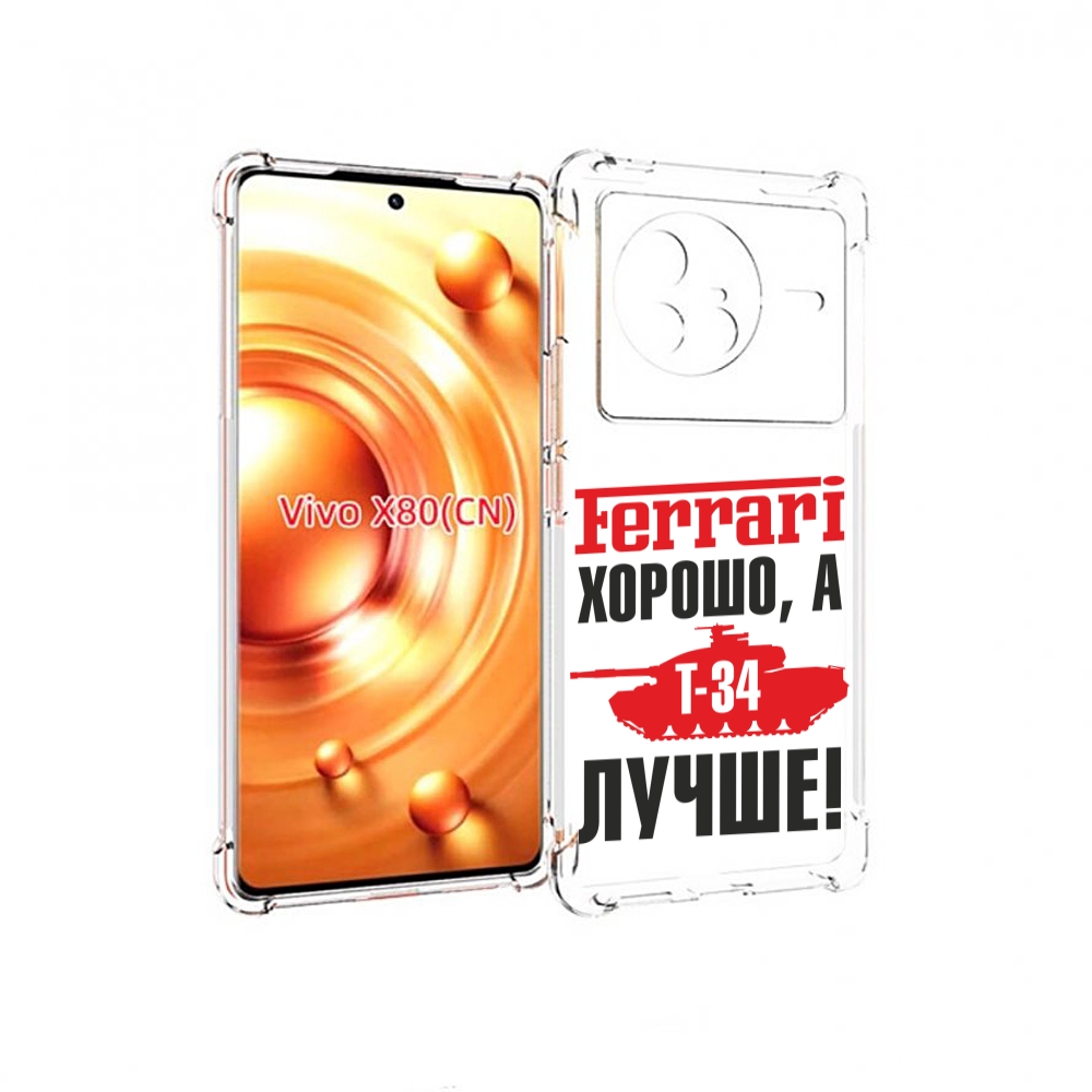 

Чехол Mypads Т 34 Лучше Для Vivo X80, Прозрачный, Tocco