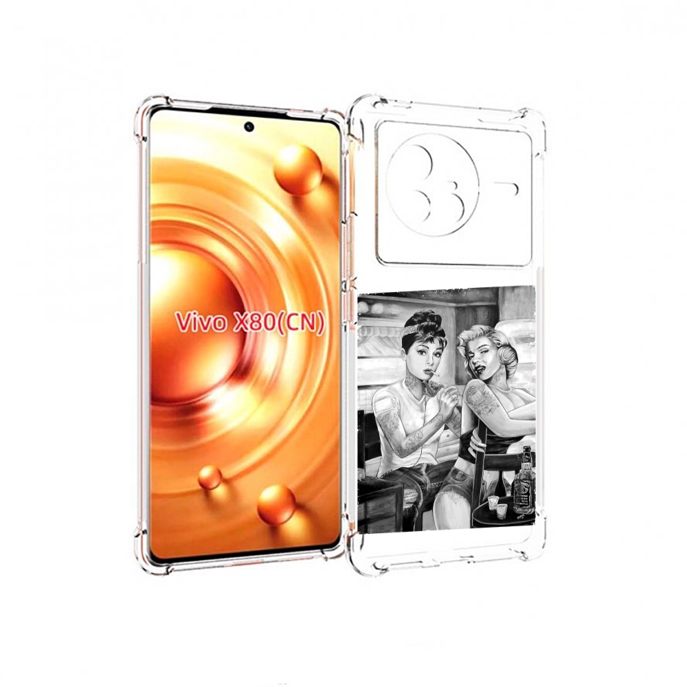 

Чехол Mypads Тату Мастер Для Vivo X80, Прозрачный, Tocco