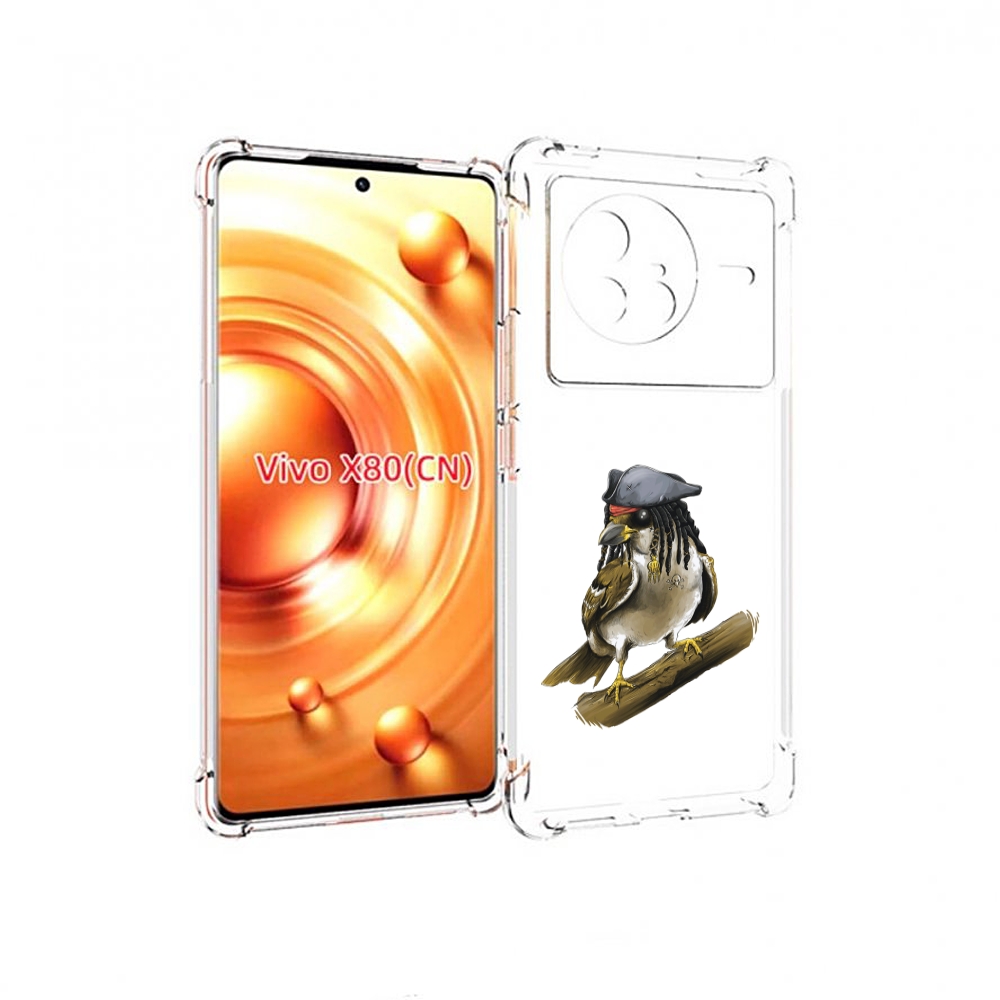 

Чехол Mypads Джек Воробей Для Vivo X80, Прозрачный, Tocco