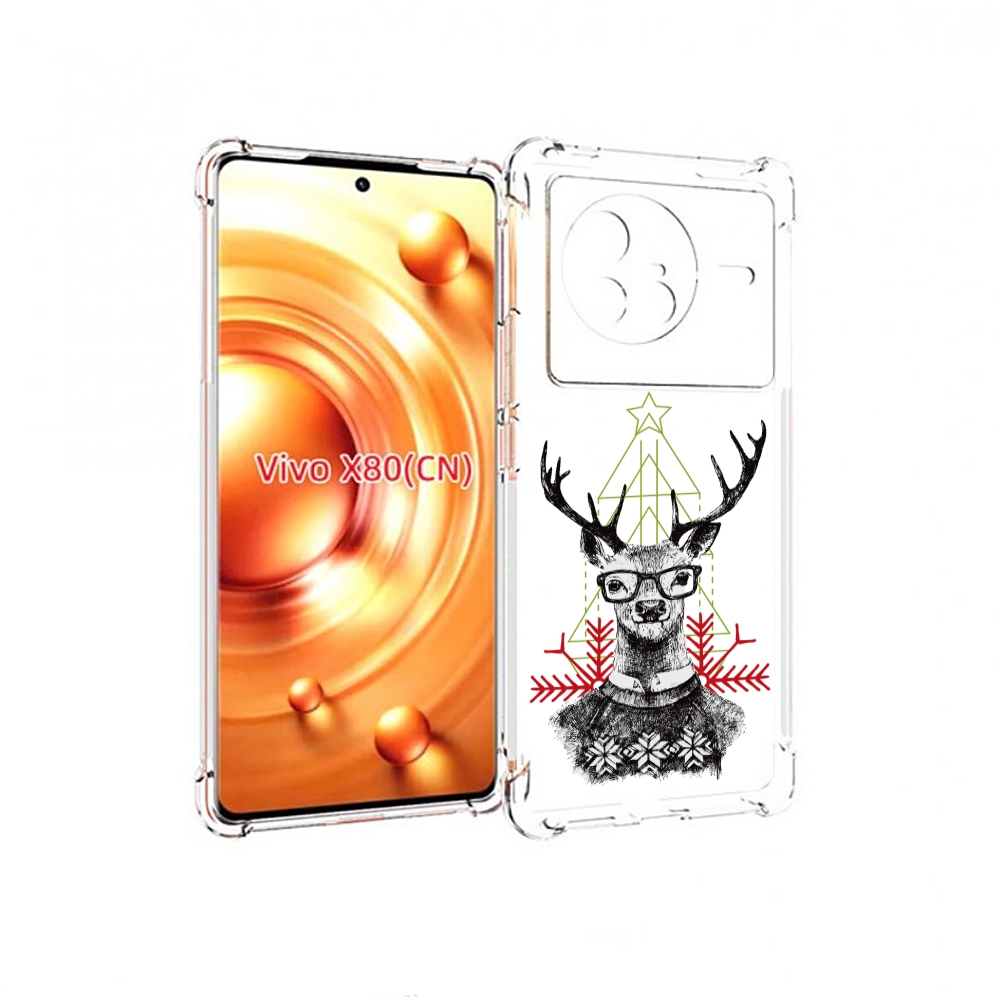 

Чехол Mypads Умный Олень Для Vivo X80, Прозрачный, Tocco