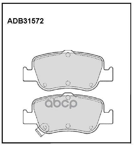 

Тормозные колодки ALLIED NIPPON задние дисковые ADB31572