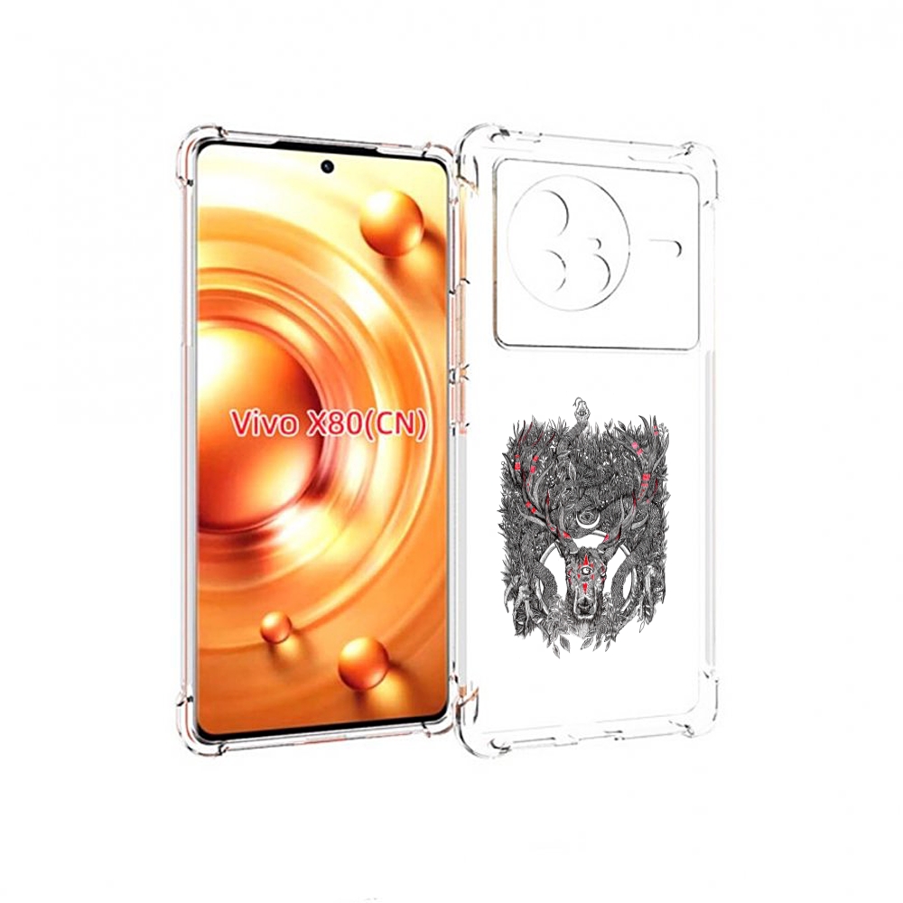 

Чехол Mypads Дизайнерские_676 Для Vivo X80, Прозрачный, Tocco
