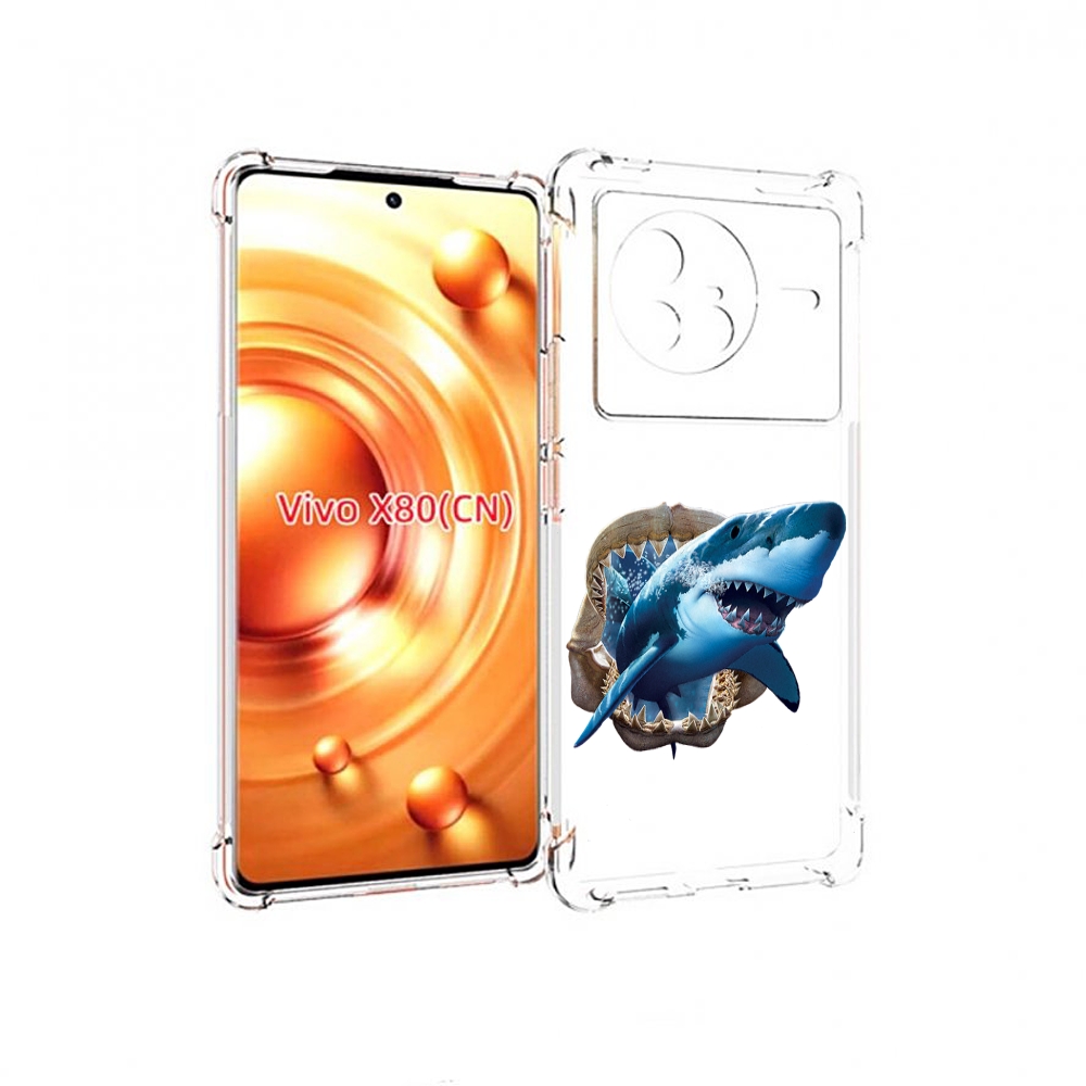 

Чехол Mypads Челюсти Для Vivo X80, Прозрачный, Tocco
