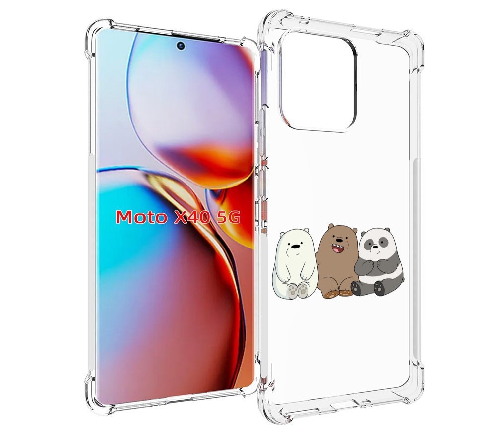 

Чехол MyPads панды детский для Motorola Moto X40, Прозрачный, Tocco