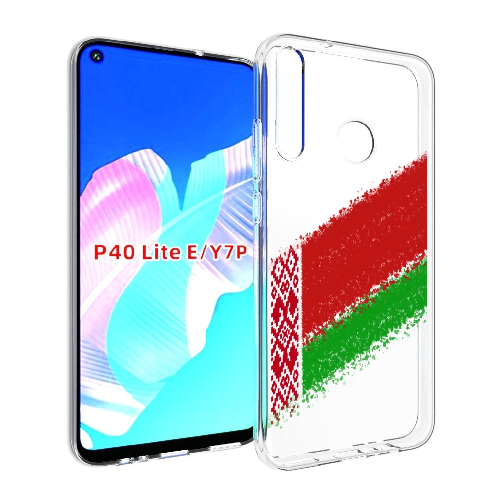 

Чехол бампер MyPads флаг Белорусии мужской для Huawei P40 Lite E, Прозрачный, Tocco