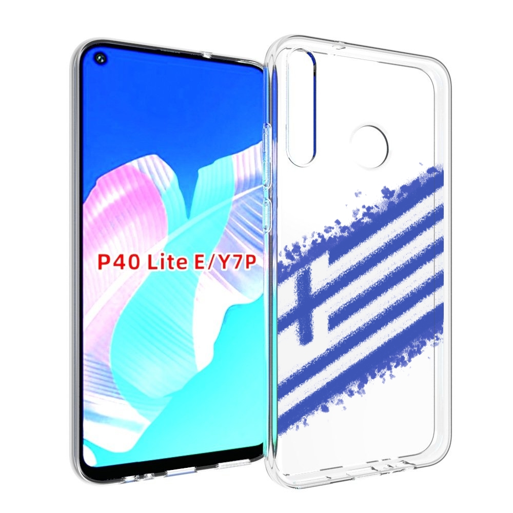

Чехол бампер MyPads флаг Греции для Huawei P40 Lite E, Прозрачный, Tocco
