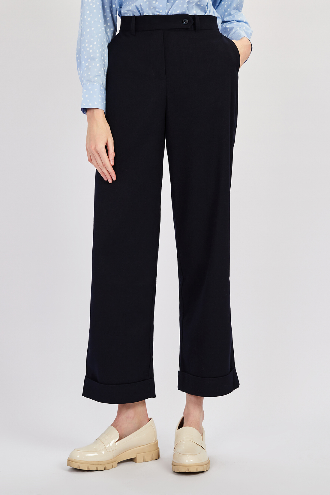 

Брюки женские Baon B2922514 синие 2XL, Синий, B2922514