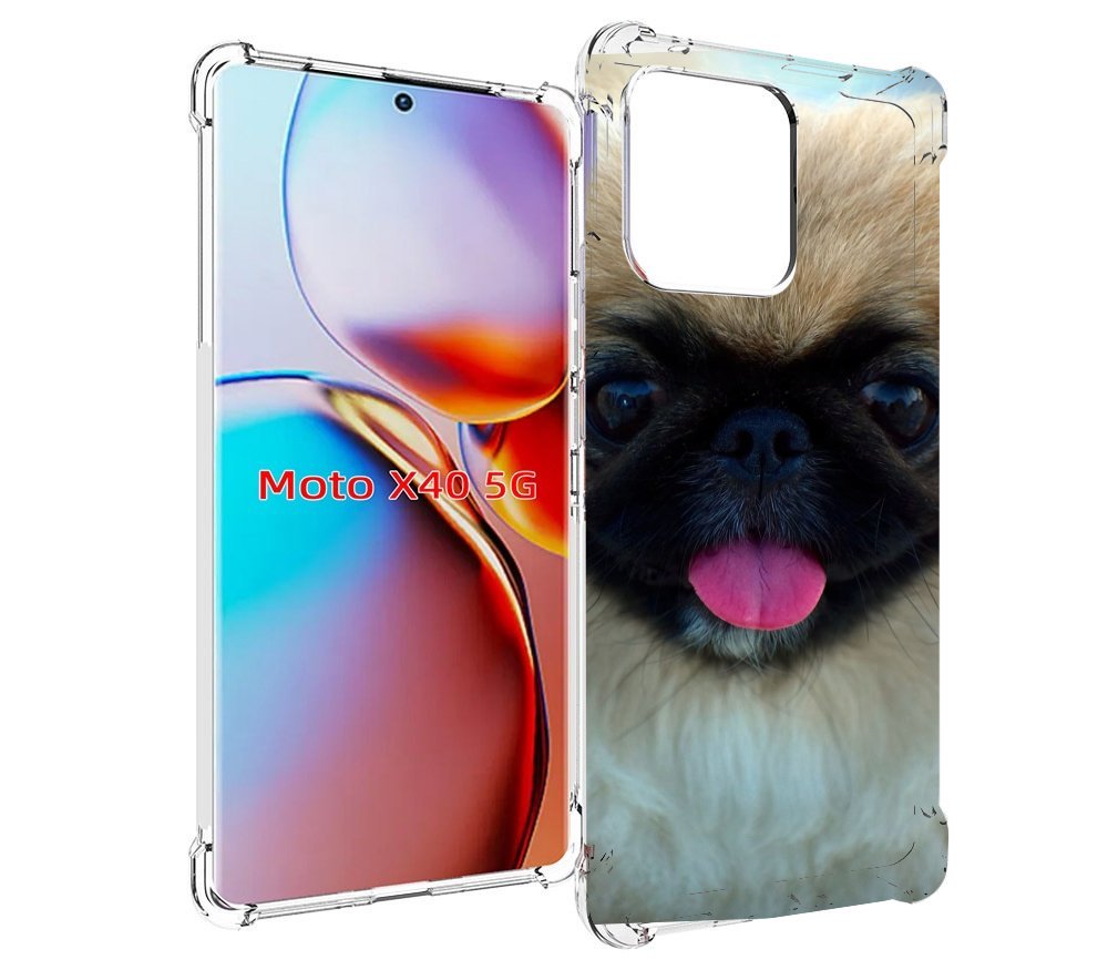 

Чехол MyPads пекинез для Motorola Moto X40, Прозрачный, Tocco