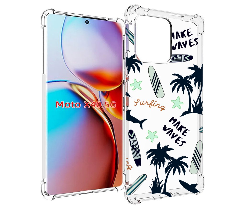 

Чехол MyPads пляжная-тематика для Motorola Moto X40, Прозрачный, Tocco