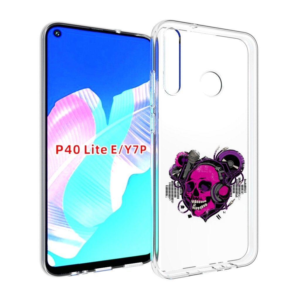 

Чехол бампер MyPads череп 1 для Huawei P40 Lite E, Прозрачный, Tocco