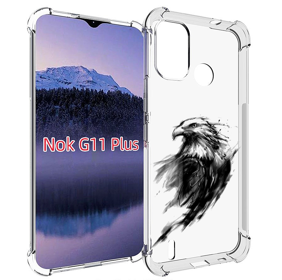 

Чехол MyPads чб птица для Nokia G11 Plus, Прозрачный, Tocco