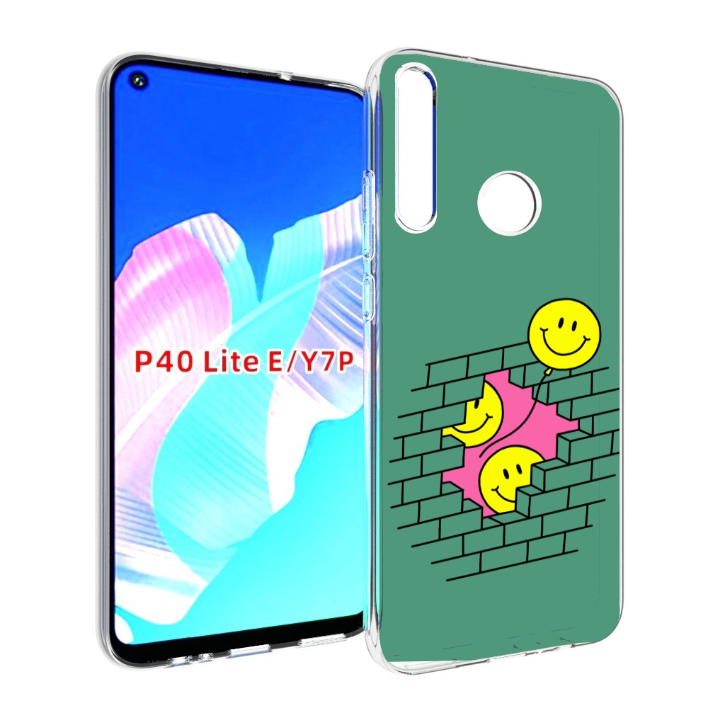 

Чехол бампер MyPads шарики в стене для Huawei P40 Lite E, Прозрачный, Tocco