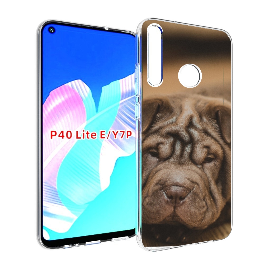 

Чехол бампер MyPads шарпеи для Huawei P40 Lite E, Прозрачный, Tocco