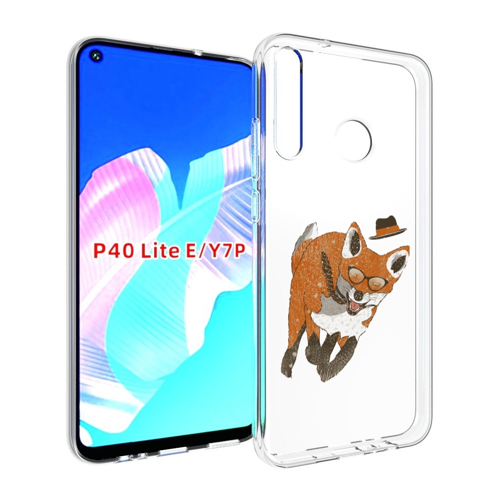 

Чехол бампер MyPads шустрый лис для Huawei P40 Lite E, Прозрачный, Tocco