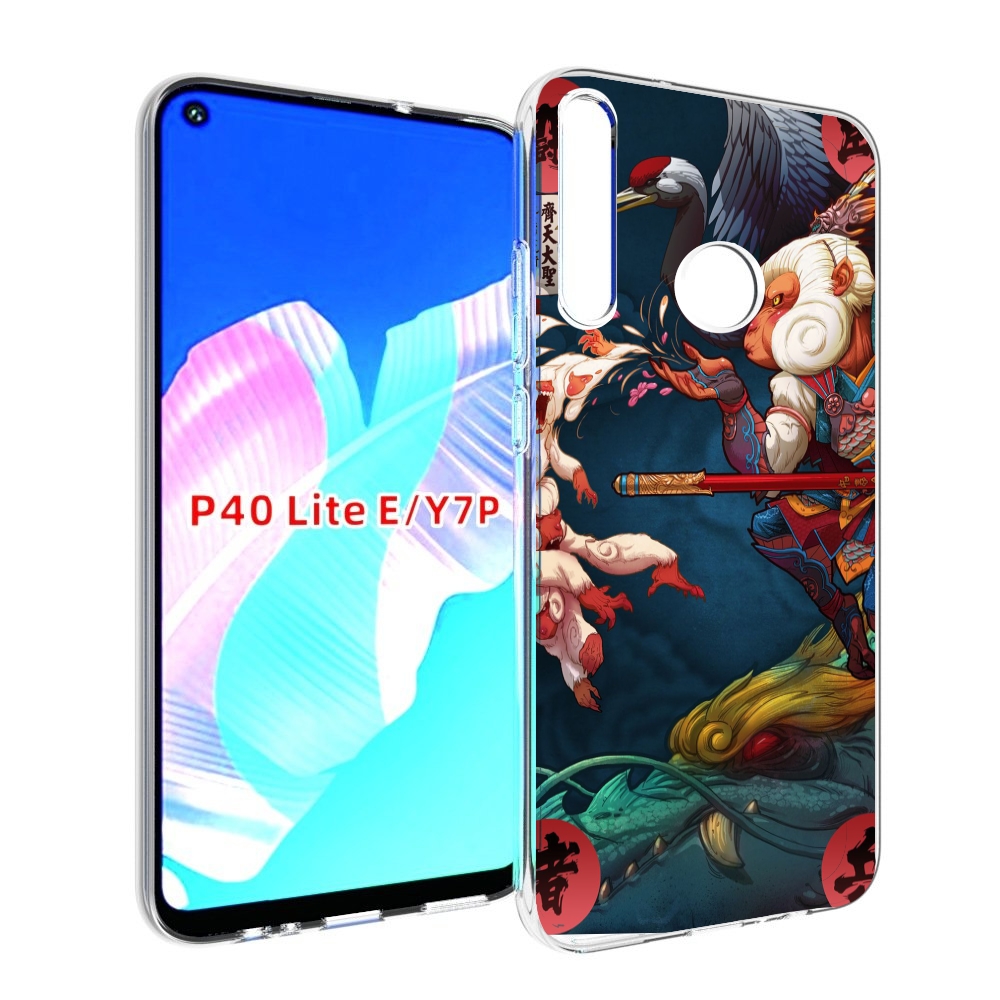 

Чехол бампер MyPads японская обезьяна для Huawei P40 Lite E, Прозрачный, Tocco