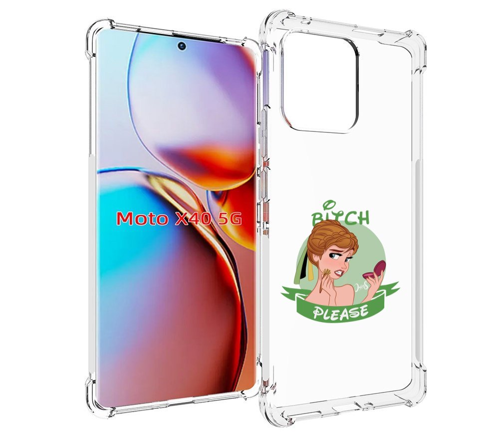 

Чехол MyPads принцесса-Анна женский для Motorola Moto X40, Прозрачный, Tocco