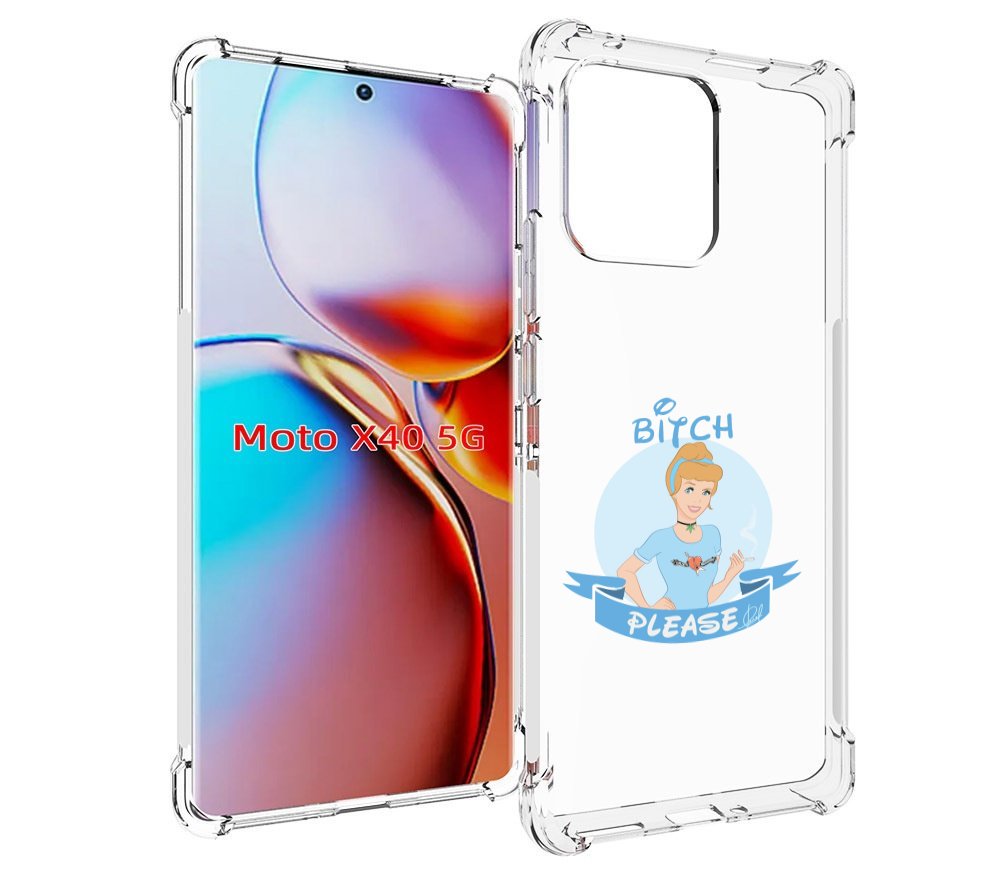 

Чехол MyPads принцесса-эльза женский для Motorola Moto X40, Прозрачный, Tocco