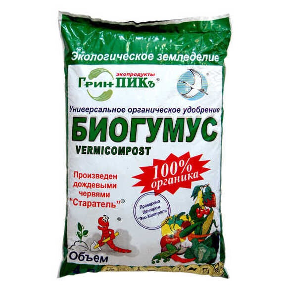 

Органическое удобрение Грин-ПИКъ Биогумус 25 л
