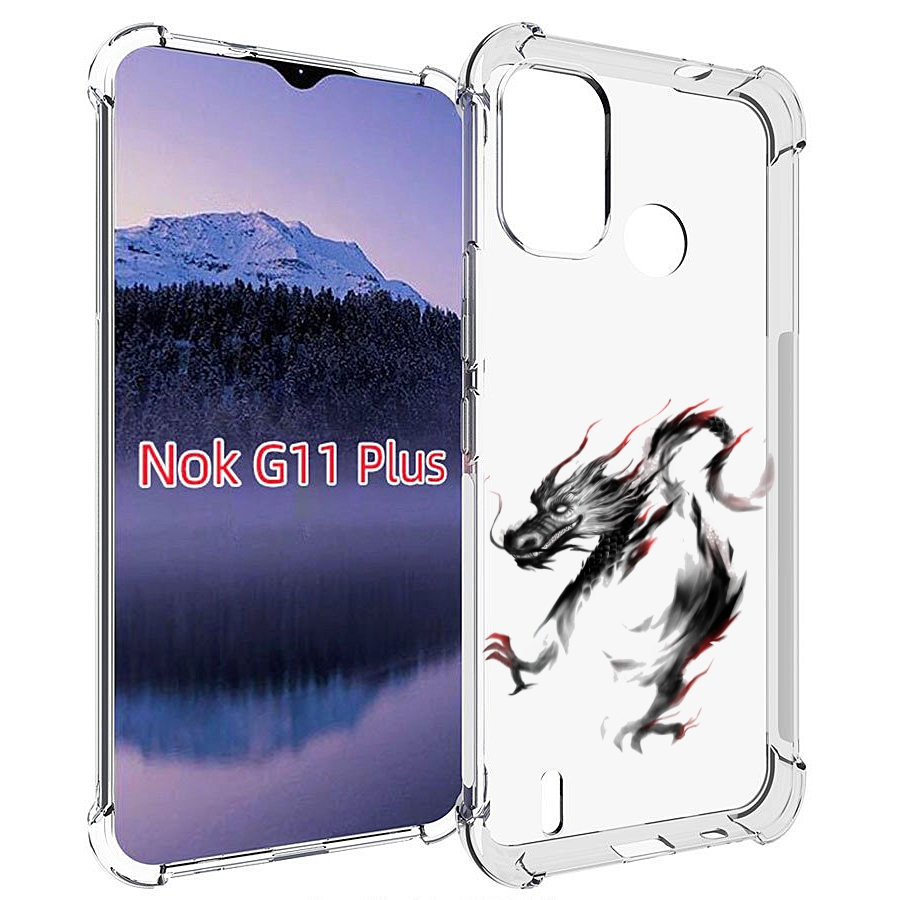 

Чехол MyPads черный дракон для Nokia G11 Plus, Прозрачный, Tocco