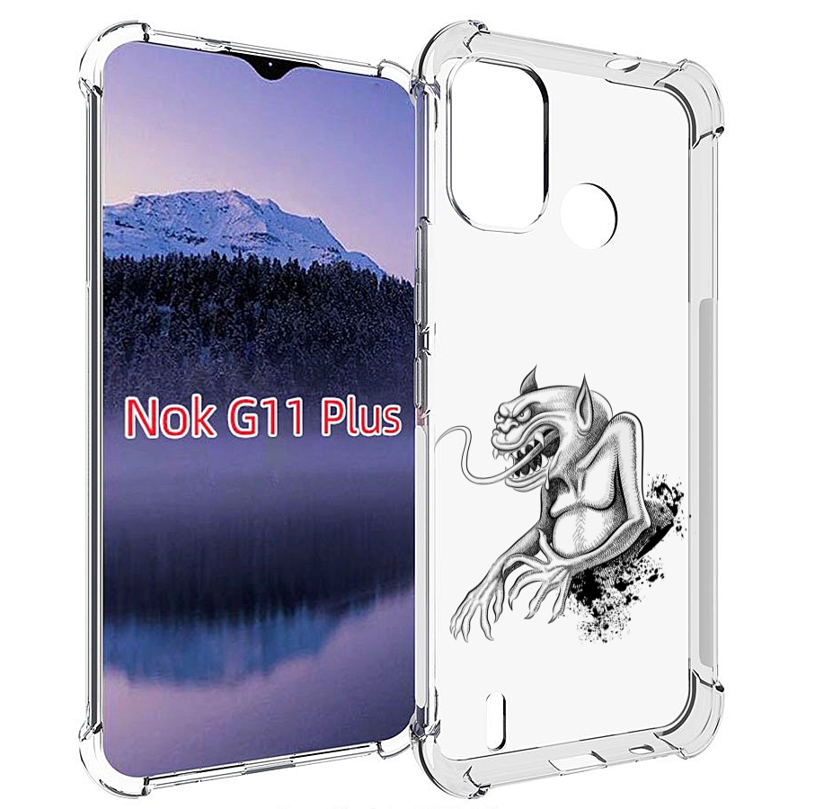 

Чехол MyPads чорт для Nokia G11 Plus, Прозрачный, Tocco
