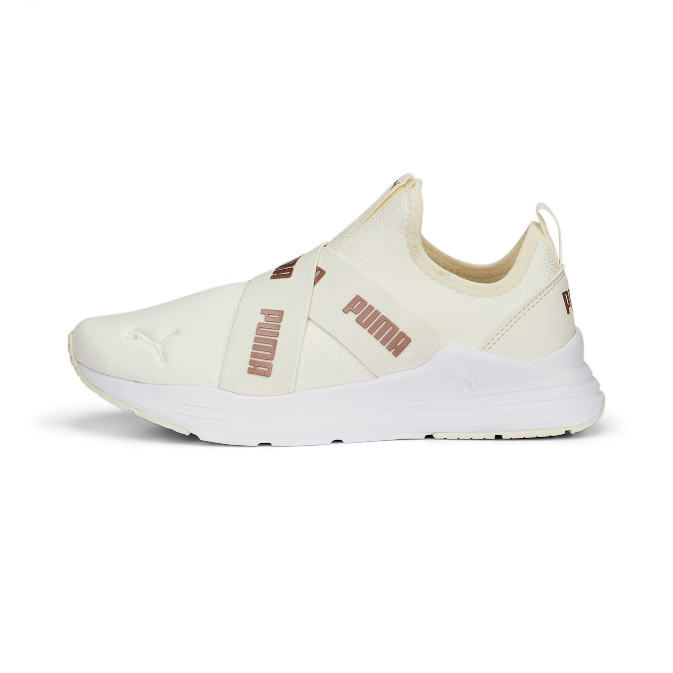 Кроссовки женские Puma Wired Run Slipon Space Metallics 38928103 бежевые 41 RU