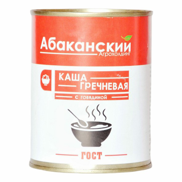 

Каша гречневая Абаканский мясокомбинат с говядиной 340 г