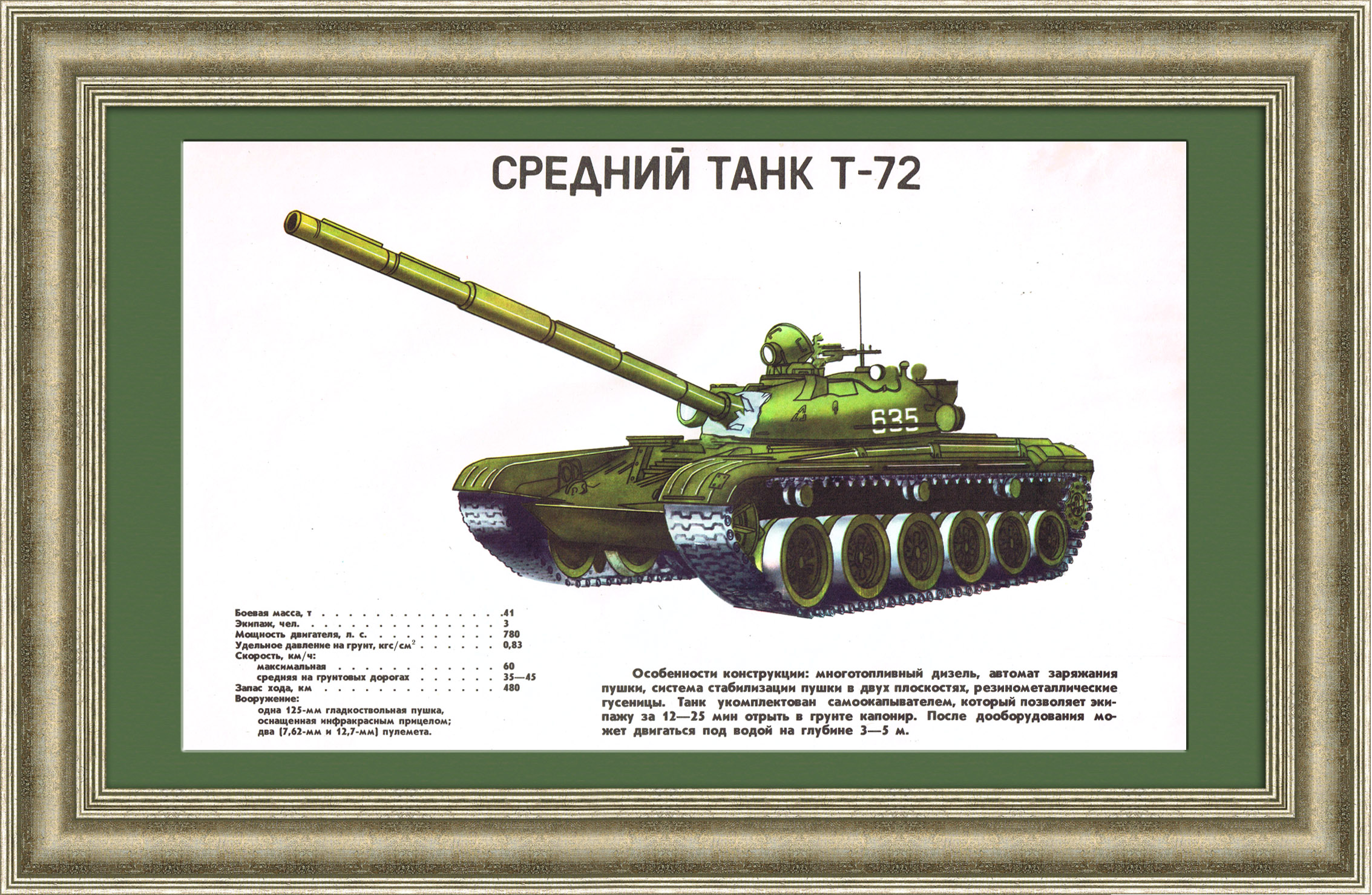 

Средний танк Т-72 советский плакат